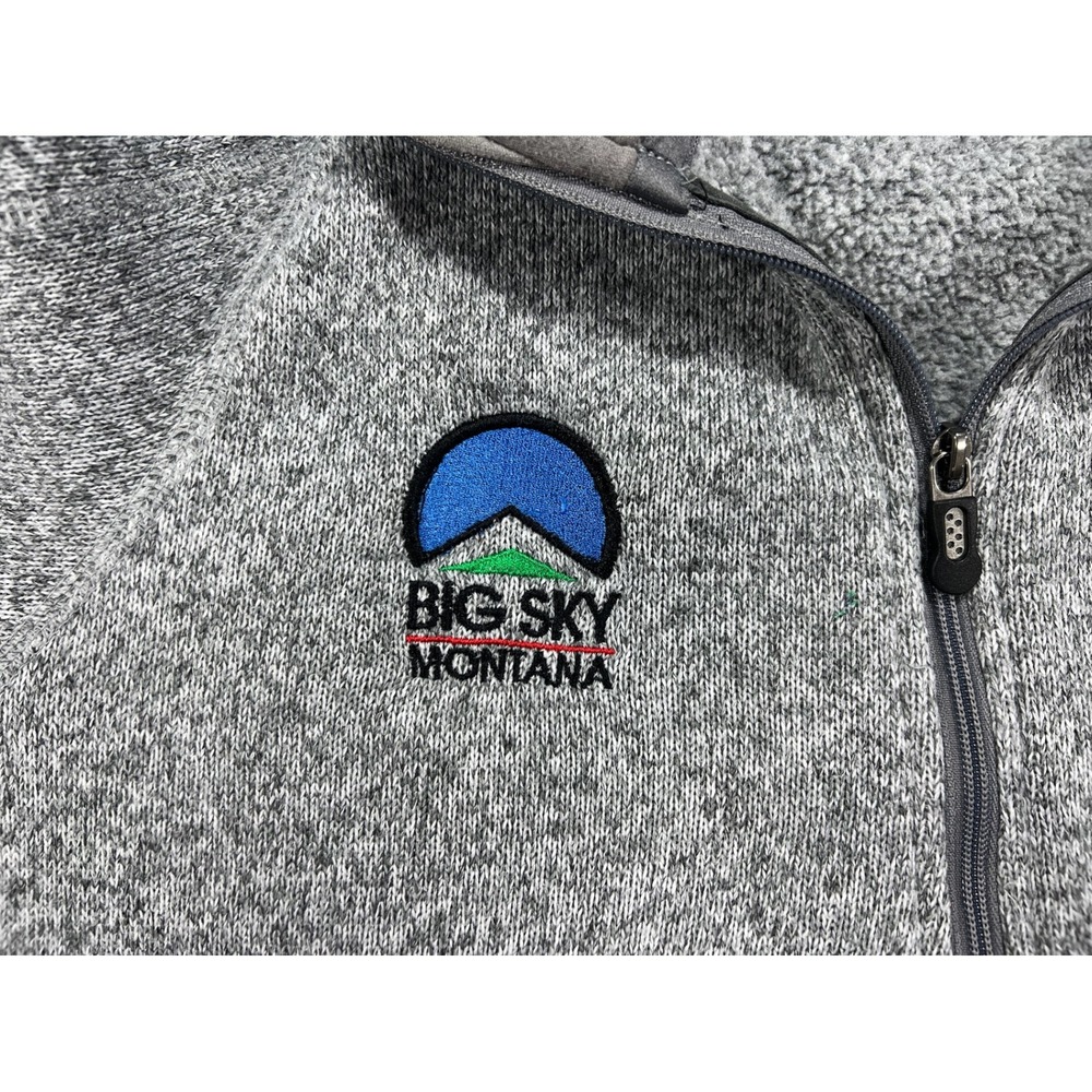 Patagonia Women's Med Better Sweater 1/4 Zip Pullover Big Sky Montana Gray 25618 - Picture 4 of 11